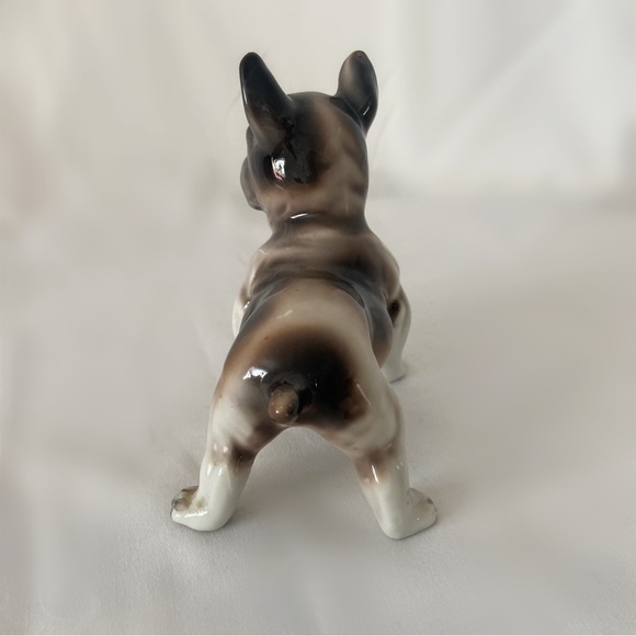 Vintage 60s japan English bulldog ceramic porcelain figurine statue home decor - Picture 4 of 5